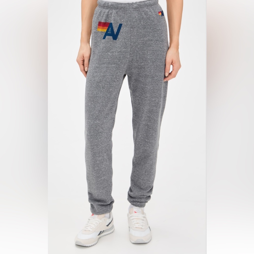 Aviator Nation Women’s Heather Grey Logo Sweatpants Size Small - Picture 4 of 14